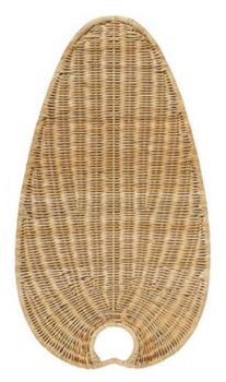 ISW4D natural wicker blades oval