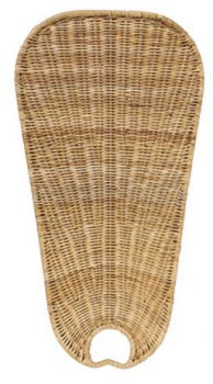ISW7D natural wicker blades oval