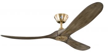 Ventilador de techo KOA oro satinato marrone-gris 152 cm