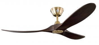 Ventilador de techo KOA oro satinato nogal  152 cm