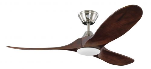 Deckenventilator KOA Nickel Koa mit LED 132 cm