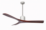 Ventilador de techo NEW SLICE CROMO/NOGAL 140 cm