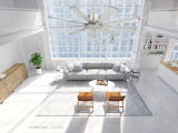 Ventilateur de plafond HURRICANE nickel 130 cm