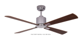 Ventilatore da soffitto FACTORY nichel 132 cm