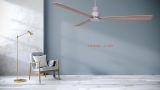 Ventilateur de plafond MYNG chrome 130 cm