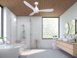 Ventilateur de plafond LUMINA blanc 130 cm
