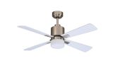 Ventilateur de plafond FACTORY nickel 107 CM