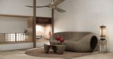 Ventilatore da soffitto KOA ottone satinato aged pewter152 cm