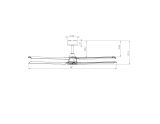 Ventilatore da soffitto 3PLUS3 nero Wi-Fi