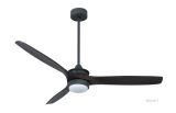 Ventilateur de plafond HYPELIGHT WI-FI GRAPHIT Noyer