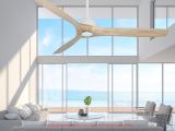 Ventilateur de plafond HYPE BLANC WI-FI Beach-Oak Ventilateur de plafond HYPE BLANC WI-FI Beach-Oak