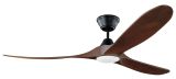 Ventilatore da soffitto KOA nero con LED 132 cm
