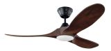 Ventilatore da soffitto KOA nero con LED 132 cm