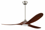Ventilateur de plafond KOA nichel satiné avec LED 178 cm Ventilateur de plafond KOA nichel satiné avec LED 178 cm