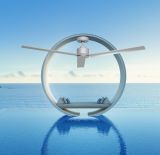 Outdoor Ventilateur de plafond GARDEN alu WI-FI avec LED 130 cm