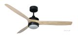 Ventilador de techo HYPE negro WI-FI Beach-Oak 107 cm 132 cm 167 cm
