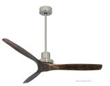 Ventilatore da soffitto KAUAI nichel spazzolato distressed oak 130 cm