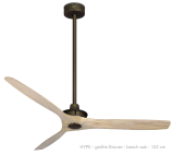 Ventilateur de plafond HYPE WI-FI BRONZE Beach-Oak