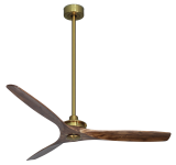 Ventilador de techo HYPE WI-FI SOFT BRASS Wild-Walnut