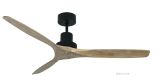 Ventilateur de plafond KAUAI noir wild-walnut 130 cm