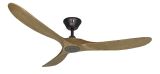 Ventilateur de plafond KOA noir raw 178 cm