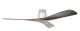 Ventilatore da soffitto NEW SLICE nichel spazzolato noce pale di legno 140 cm