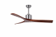 Ventilatore da soffitto NEW SLICE CROMO ROVERE pale di legno 140 cm