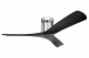 Ventilador de techo NEW SLICE CROMO/NOGAL 140 cm