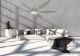 Ventilateur de plafond ECO-LED Nickel 170 cm