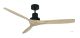 Ventilador de techo KAUAI negro Distressed-Oak 130 cm