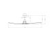 Outdoor DC Ventilatore da soffitto TAMAO bianco con LED 150 cm