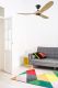 Ventilatore da soffitto KOA nero naturale 152 cm
