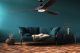 Ventilatore da soffitto KOA MB noce con LED 178 cm