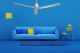 Outdoor Ventilateur de plafond GARDEN alu WI-FI avec LED 130 cm