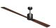 Ventilatore da soffitto FACTORY WI-FI nero 122 cm