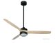 Ventilador de techo HYPE negro WI-FI Beach-Oak 107 cm 132 cm 167 cm
