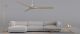 Ventilateur de plafond KAUAI nickel brosse Walnut 130 cm