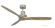 Ventilateur de plafond KAUAI nickel brosse New-grey 130 cm