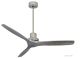 Ventilateur de plafond KAUAI nickel brosse New-grey 130 cm