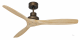 Ventilatore da soffitto KAUAI bronzo pino 130 cm