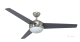 Ventilateur de plafond VEGALIGHT nickel brossé
