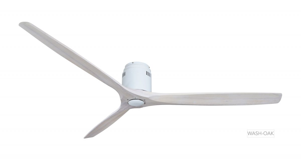 Ventilateur de plafond SLICE WI-FI blanc Wash-Oak