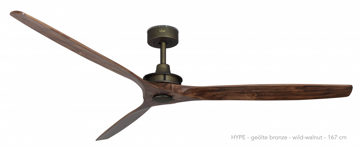 Ventilador de techo HYPE WI-FI BRONZO Wild-Walnut