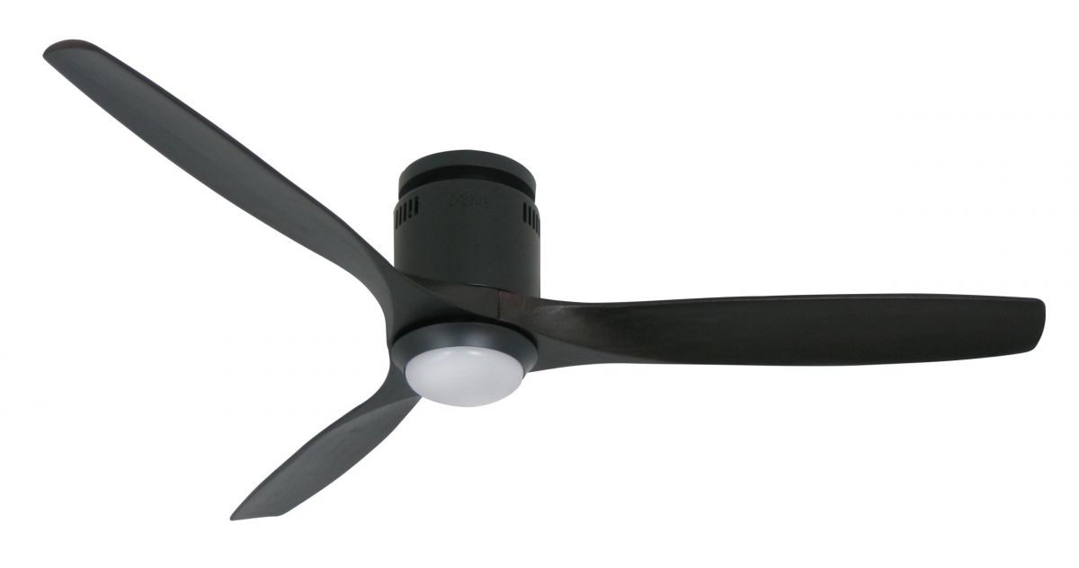 Ventilateur de plafond SLICELIGHT WI-FI distressed noir
